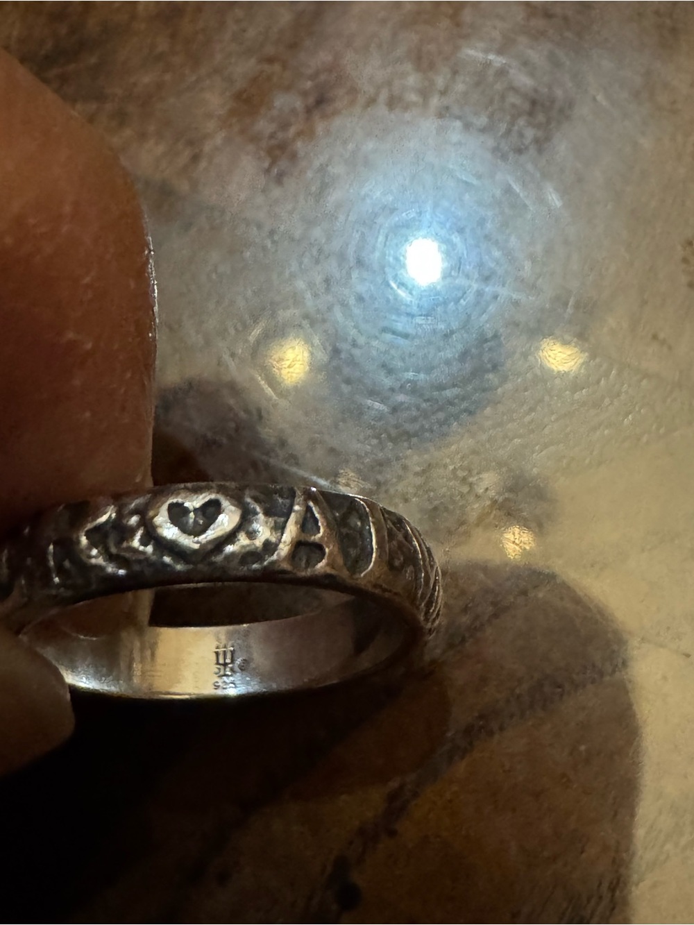 James Avery
Forever & Always band in Sterling Silver